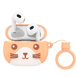 Портативные колонки и наушники - Детские наушники беспроводные в кейсе HOCO Cat EW46 Bluetooth Orange (019981)