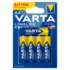 Акумулятори і батарейки - Батарейки VARTA Longlife power AA BLI 5 штук (4008496559473)