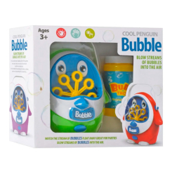 Мильні бульбашки - ​Ігровий набір Bubble Cool penguin зелений (119524/3)
