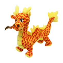 М'які тварини - М'яка іграшка Китайський дракон помаранчевий 23 см MIC (M16279) (222767)
