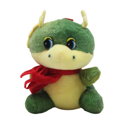 М'які тварини - М'яка іграшка Дракон із мішечком зелений 9 см MIC (M16265) (222779)