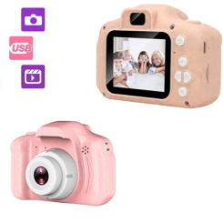 Фотоаппараты - Детский цифровой фотоаппарат UKC GM14 Фотокамера 3 Мегапикселя c дисплеем 2″ функция фото и видеосъемка UKC GM14 розовый (AN 229419859)