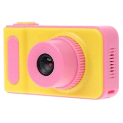 Фотоаппараты - Детский цифровой фотоаппарат Smart Kids V7 Желто-розовый (77-01215-01)