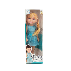 Ляльки - Лялька DIY Toys Блондинка в сукні з блакитною клітинкою (CJ-2201537/4)