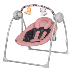 Крісла-качалки - Крісло-качалка Lionelo Ruben pink baby (LO-RUBEN RUBEN PINK BABY)