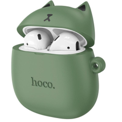 Портативні колонки та навушники - Дитячі бездротові навушники Bluetooth HOCO Cat EW45 в кейсі Оlive N (020486)