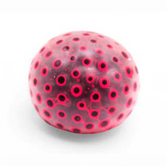 Антистрес іграшки - М'ячик-антистрес Tobar Скранчемс неонові боби рожевий (38592/3)