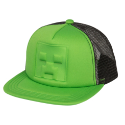 Кепки, панамки - Бейсболка J!NX Minecraft Who’s Deboss Creeper green (JINX-10370)
