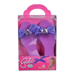 Костюми та маски - Іграшкові капці для дівчинки Simba Бантики фіолетові (5562435-3)