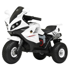 Електромобілі - Електромотоцикл Bambi Racer білий (M 4216AL-1)