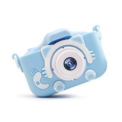 Фотоаппараты - Детский цифровой фотоаппарат RIAS "Котик" Baby Photo Camera Blue (3_03445)