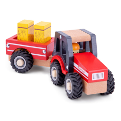 Машинки для малюків - Ігровий набір New classic toys Трактор з причепом (11943)