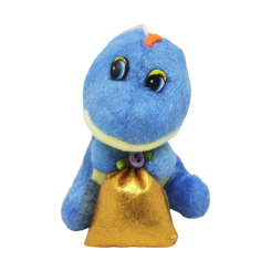 М'які тварини - М'яка іграшка Дракон із мішечком блакитний 9 см MIC (M16264) (222786)