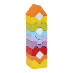 Розвивальні іграшки - Пірамідка Cubika Вежа LD-11 12 деталей (14996) (4823056514996)