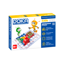Наукові ігри, фокуси та досліди - Набір для дослідів DOKA Електронний конструктор збираємо радіо (D70703)