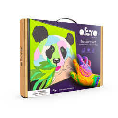 Набори для ліплення - Набір для творчості ОКТО Створення картини повітряною глиною Panda (20000)
