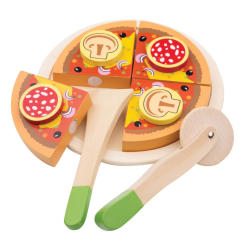 Дитячі кухні та побутова техніка - Ігровий набір New classic toys Bon appetit Піца салямі (10586)