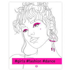 Товари для малювання - Розмальовка Жорж #girls#fashion#dance (9786178023508)