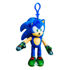 Брелоки - М'яка іграшка на кліпсі Sonic prime Сонік 15 cм (SON7004A)