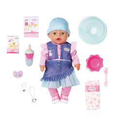 Пупсы - Кукла Baby Born Джинсовый стиль малышки (836385)