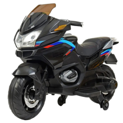 Електромобілі - Електромотоцикл Bambi Racer чорний (M 4272EL-2)