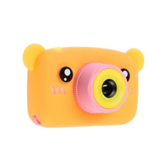 Фотоаппараты - Детский цифровой фотоаппарат RIAS X-500B "Мишка" Pink/Orange (3_01243)