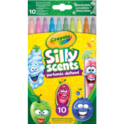 Канцтовары - Набор фломастеров Crayola Silly Scents с ароматом 10 шт (256340.024)