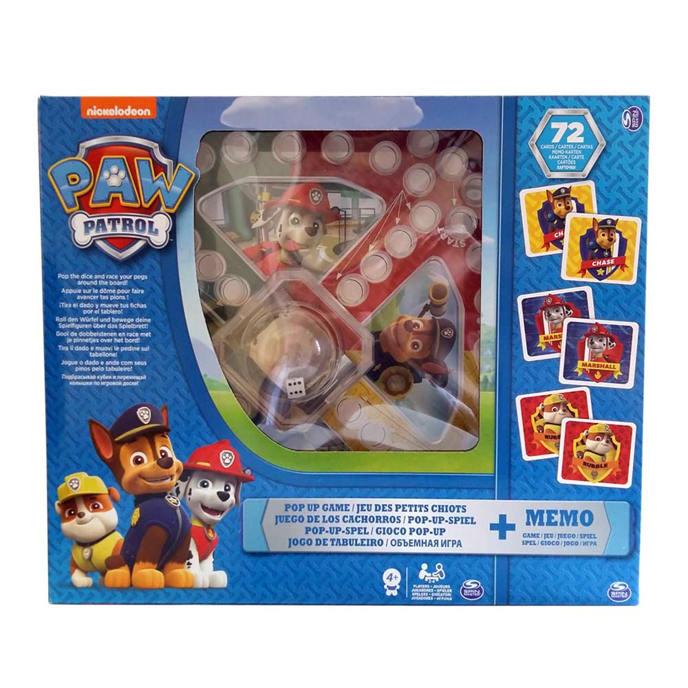 Набор настольных игр Spin master Щенячий патруль игра с кнопкой и мемори (SM98281/6036439)
Набор настольных игр Spin master Щенячий патруль игра с кнопкой и мемори (SM98281/6036439)