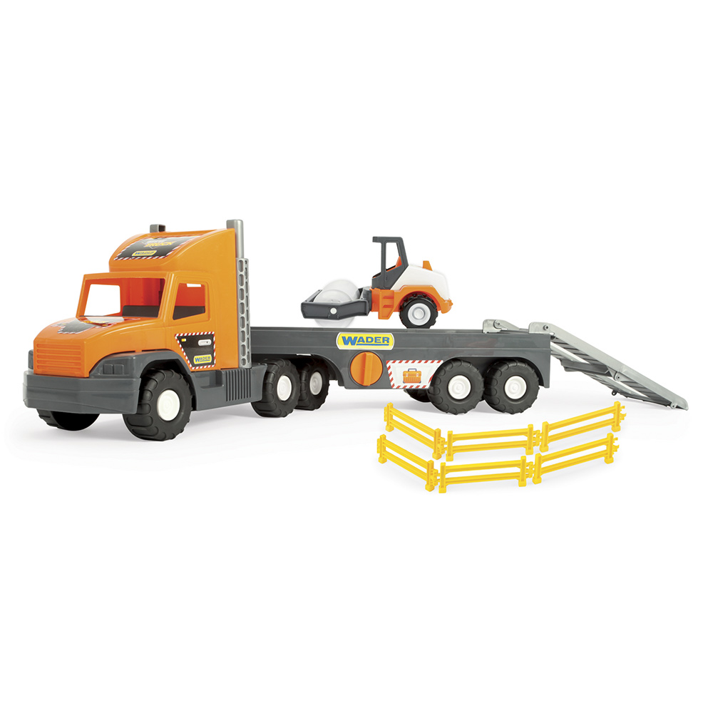 Набор машинок WADER Super Tech Truck с катком (36740)