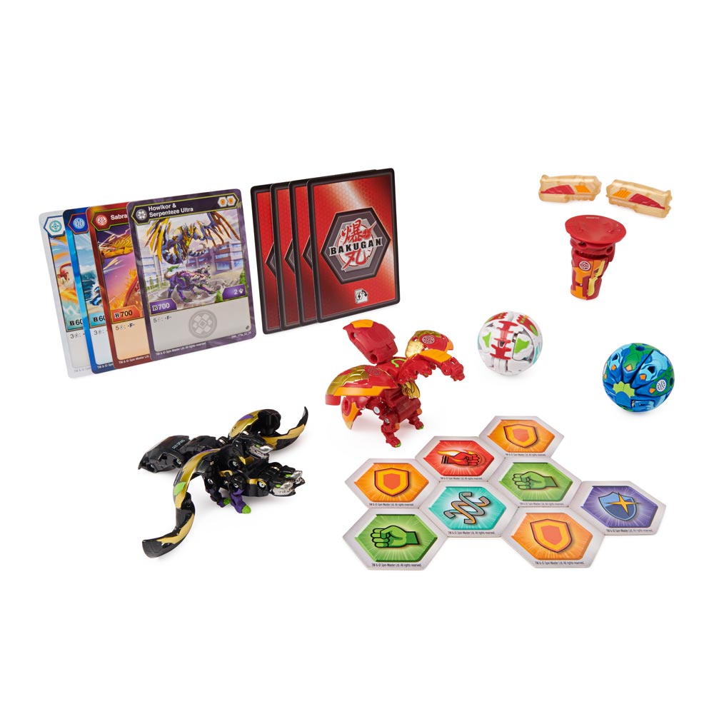 Набор Bakugan Armored Alliance Бакуганы Сабра Пиравиан Холкор и Серпентиз с оружием (SM64444-5)
Набор Bakugan Armored Alliance Бакуганы Сабра Пиравиан Холкор и Серпентиз с оружием (SM64444-5)
