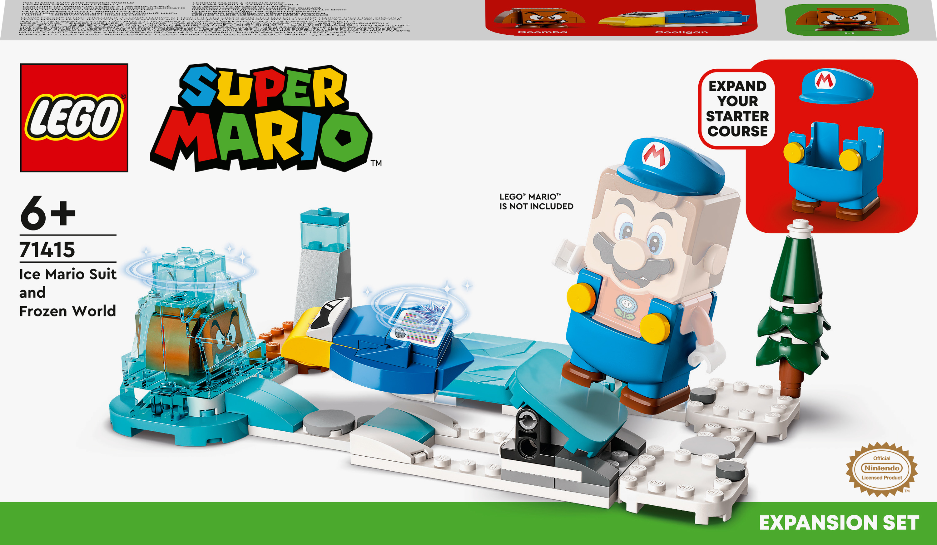 Конструктор LEGO Super Mario Костюм Крижаного Маріо та Льодяний світ. Додатковий набір (71415)
Конструктор LEGO Super Mario Костюм Крижаного Маріо та Льодяний світ. Додатковий набір (71415)