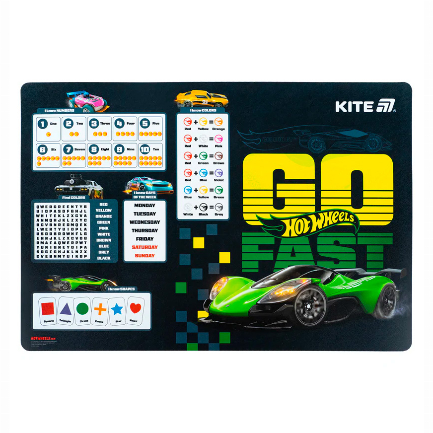 Коврик настольный Kite Hot Wheels HW25 207 1 купить в Киеве Украине по выгодной цене