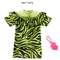 Одяг та аксесуари - Одяг Barbie Готові наряди Зелена сукня в принт тигра (GWD96/GRC05)