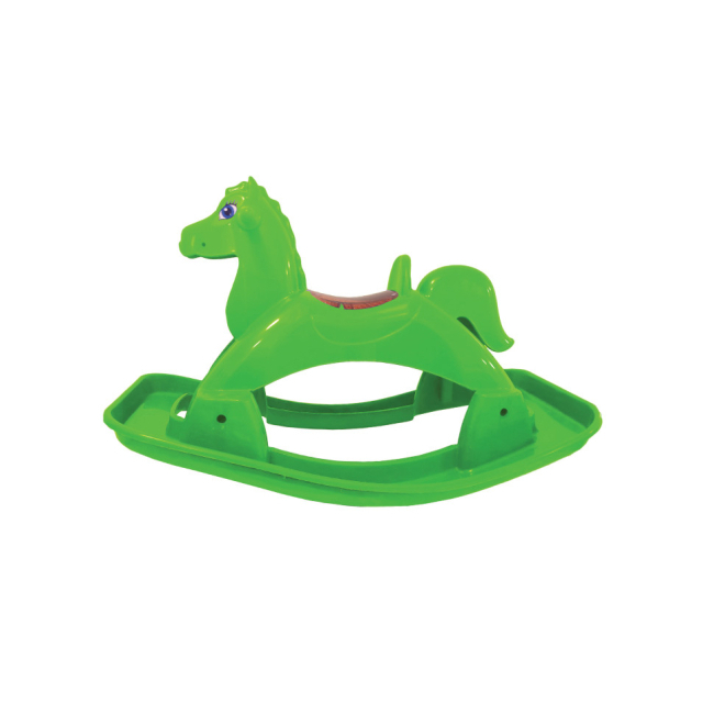 Крісла-качалки - Конячка-качалка музична Doloni Toys 05550/6 Зелена (31339)