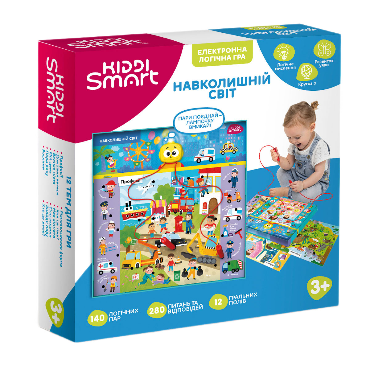 Настільна гра Kiddi Smart Вікторина Навколишній світ S2