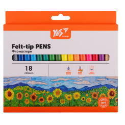 Канцтовари - Набір маркерів Yes Orange Line 18 кольорів (650553)