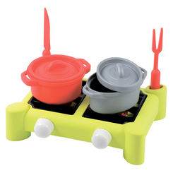 Дитячі кухні та побутова техніка - Ігровий набір Плита і посуд Ecoiffier 7 аксесуарів (000602)