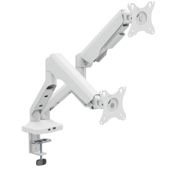 Мебель для геймеров - Настольное крепление для двух мониторов OfficePro 17-35'' 2-12kg White (MA452W)
