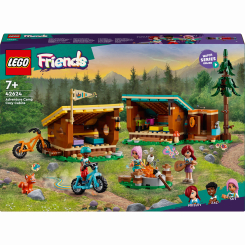 Конструкторы LEGO - Конструктор LEGO Friends Уютные избушки в приключенческом лагере (42624)