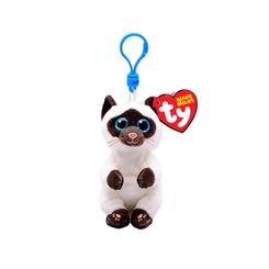 Брелоки - Мягкая игрушка-брелок TY Beanie Bellies Сиамская кошка Miso 12 см (43106)