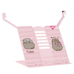 Канцтовари - Підставка для книг Yes Pusheen з додатковими фіксаторами рожева (470519)