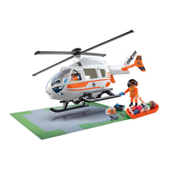 Конструктори з унікальними деталями - Конструктор Playmobil City life Рятувальний гелікоптер (70048)