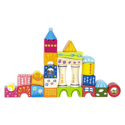 Деревянные игрушки - Кубики Hape Замок деревянные (Е0418)