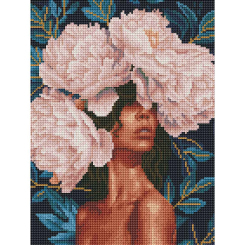 Товары для рисования - Алмазная мозаика Brushme Девушка в пионах (RDBS7031) Товары для рисования - Алмазная мозаика Brushme Девушка в пионах (RDBS7031)