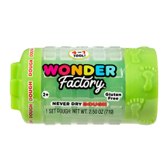 Набори для ліплення - Маса для ліплення Wonder factory Світ кольору та форми салатова (595120/4)