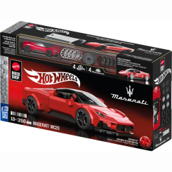 Конструктори з унікальними деталями - ​Конструктор Hot Wheels Brick Shop Speed Maserati MC20 250 деталей (JFR90)
