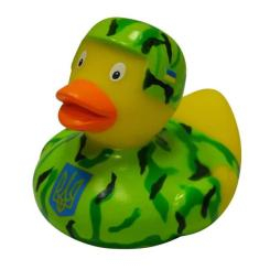 Іграшки для ванни - Каченя гумове LiLaLu FunnyDucks Мілітарі L1847
