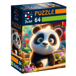 Пазли - Пазл De.tail Усміхнена панда 64 деталі (DT1234-10) Пазли - Пазл De.tail Усміхнена панда 64 деталі (DT1234-10)