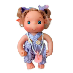 Ляльки - Лялька Nines d'Onil Duendys Ельф з волоссям в фіолетовому комбінезоні (8435054303142/5)