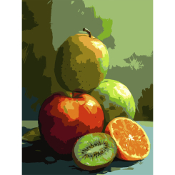 Товары для рисования - Картина по номерам Strateg Сочные фрукты 30 х 40 см (SS-1268)